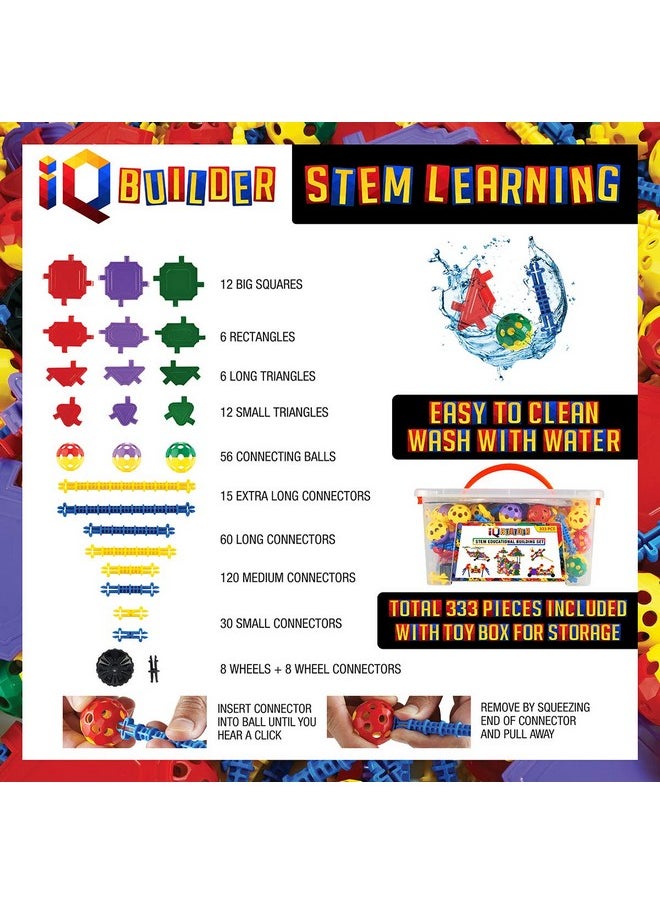 IQ BUILDER IQ BUILDER | STEM Learning Toys | Creative Construction Engineering | Fun Educational Building Blocks Toy Set for Boys and Girls Ages 5 6 7 8 9 10 Year Old + | Best Toy Gift for Kids | Activity Game  - Image 5