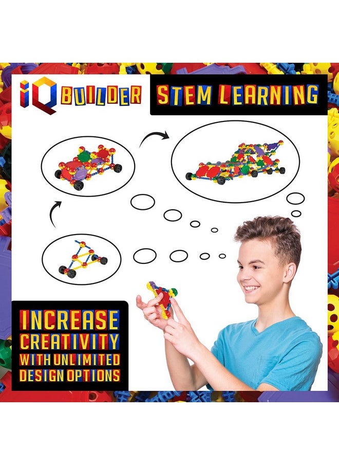 IQ BUILDER IQ BUILDER | STEM Learning Toys | Creative Construction Engineering | Fun Educational Building Blocks Toy Set for Boys and Girls Ages 5 6 7 8 9 10 Year Old + | Best Toy Gift for Kids | Activity Game  - Image 3