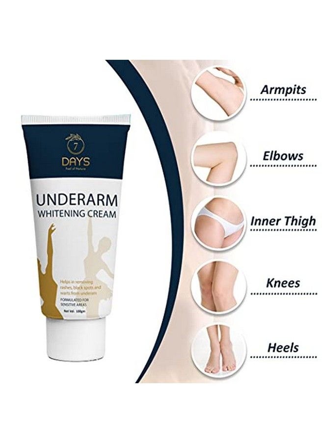7 Days - Underarm Brightener Cream Lotion With Niacinamide Kojic Acid And Amla Extract For Pigmented Or Dark Underarms 100 G No Sls No Sles No Parabens N And Dermatologically Tested. - Image 1