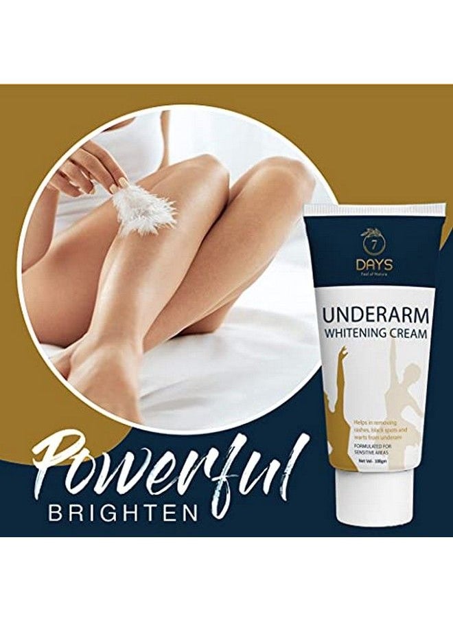7 Days - Underarm Brightener Cream Lotion With Niacinamide Kojic Acid And Amla Extract For Pigmented Or Dark Underarms 100 G No Sls No Sles No Parabens N And Dermatologically Tested. - Image 1