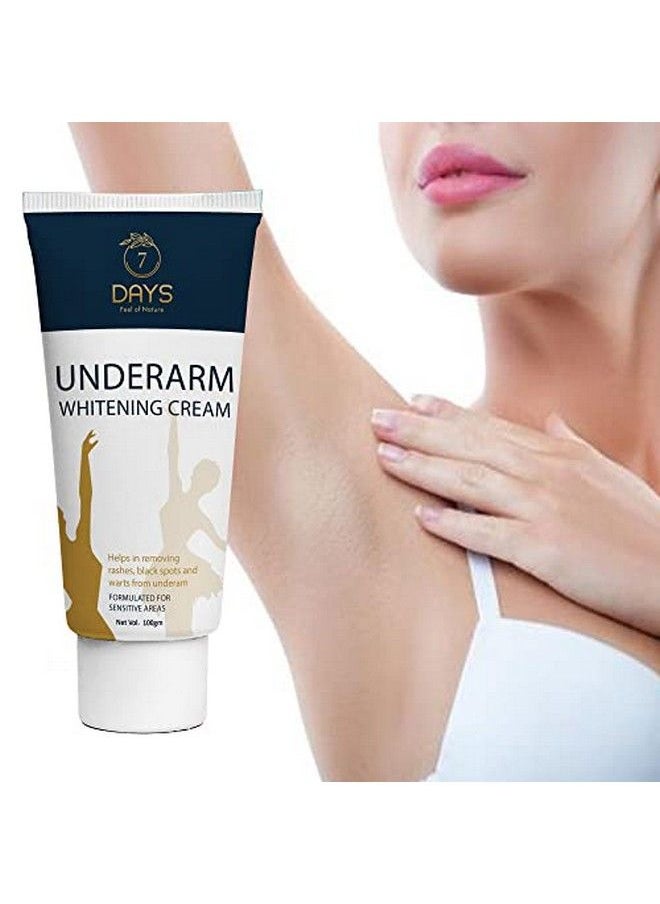 7 Days - Underarm Brightener Cream Lotion With Niacinamide Kojic Acid And Amla Extract For Pigmented Or Dark Underarms 100 G No Sls No Sles No Parabens N And Dermatologically Tested. - Image 1