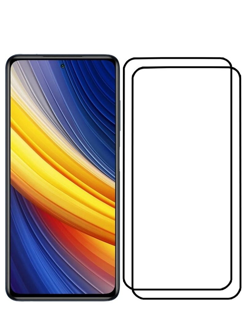 CATANES 2 Pack For Xiaomi Poco X3 Pro Screen Protector Tempered Glass Full Glue Back - Image 2
