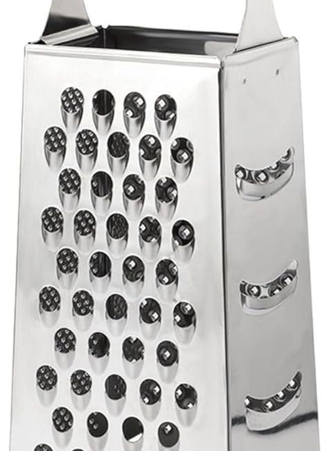 Stainless Steel Grater with Non Slip Handle Multi Function Kitchen Tool for Cheese Vegetable Fruit - Image 1