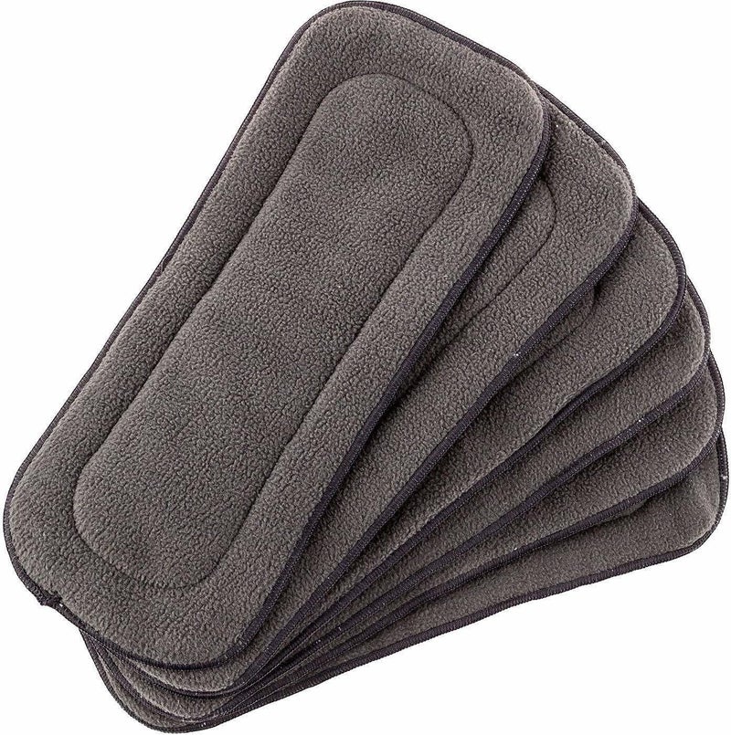 Kogar (Set Of 5) Premium 5 Layers Bamboo Fibre Charcoal Reusable Diaper Inserts - Image 1