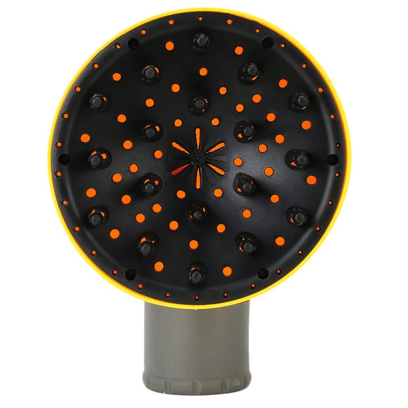 woobles Hair Diffuser Professional Blow Dryer Diffuser For Curly Wave Thick and Nature Hair Profession Blow Dryer Diffuser Attachment Use Honeycomb Element(Yellow) Yellow - Image 1