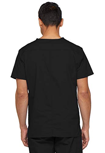 Dickies Men's EDS Signature V-Neck Scrub Top, Black, X-Large - Image 5