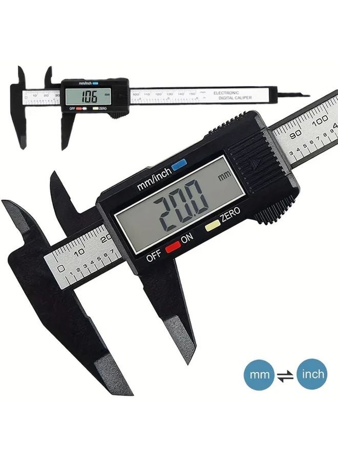 WeluvFit 150mm Digital Caliper ABS Plastic LCD Display Precision Measuring Tool - Image 3
