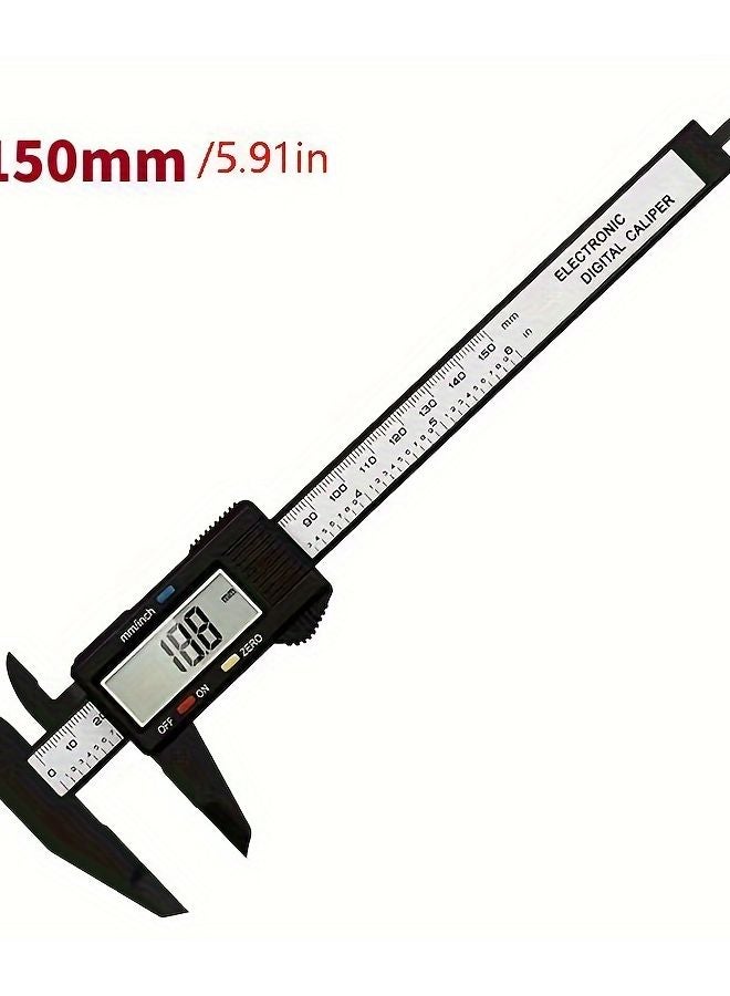 WeluvFit 150mm Digital Caliper ABS Plastic LCD Display Precision Measuring Tool - Image 1