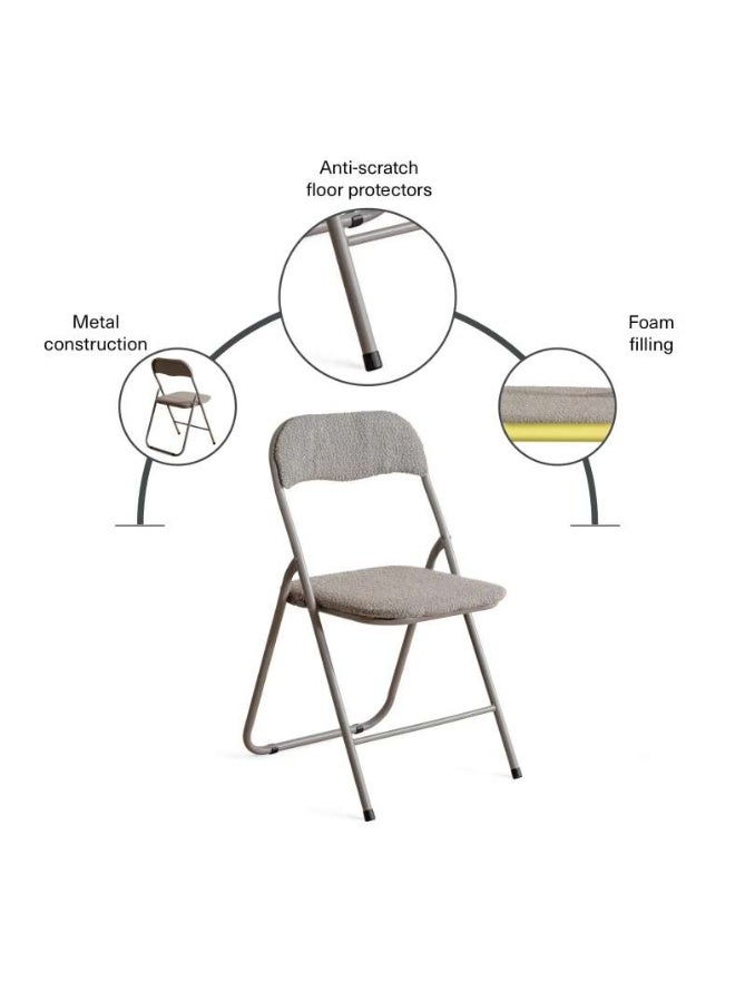 Pan Home ELGIN FOLDING CHAIR - GREY - Image 5
