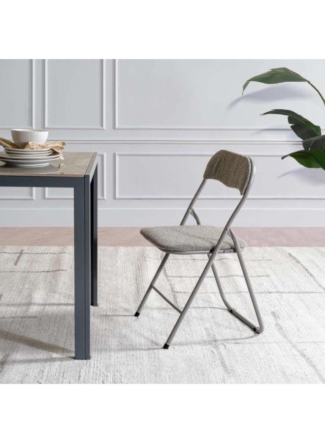 Pan Home ELGIN FOLDING CHAIR - GREY - Image 1