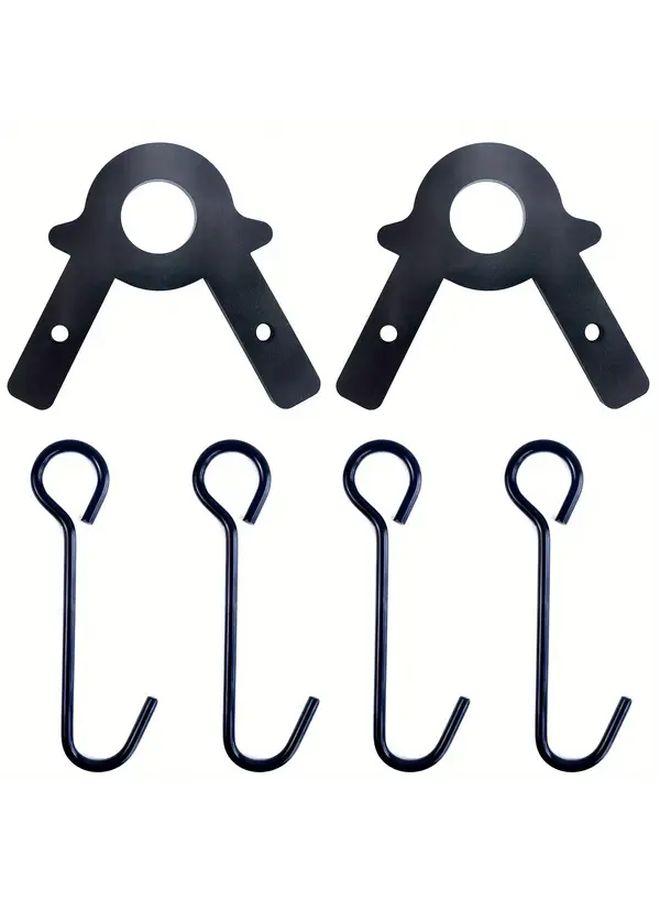 DUOUPA Steel Target Stand Kit 2 Stands with 4 Hooks Yellow Iron Shooting Target Holder for Airsoft Real Gun Practice Durable Outdoor Training Equipment Precision Shooting Airsoft Accessories Sturdy Construction - Image 3