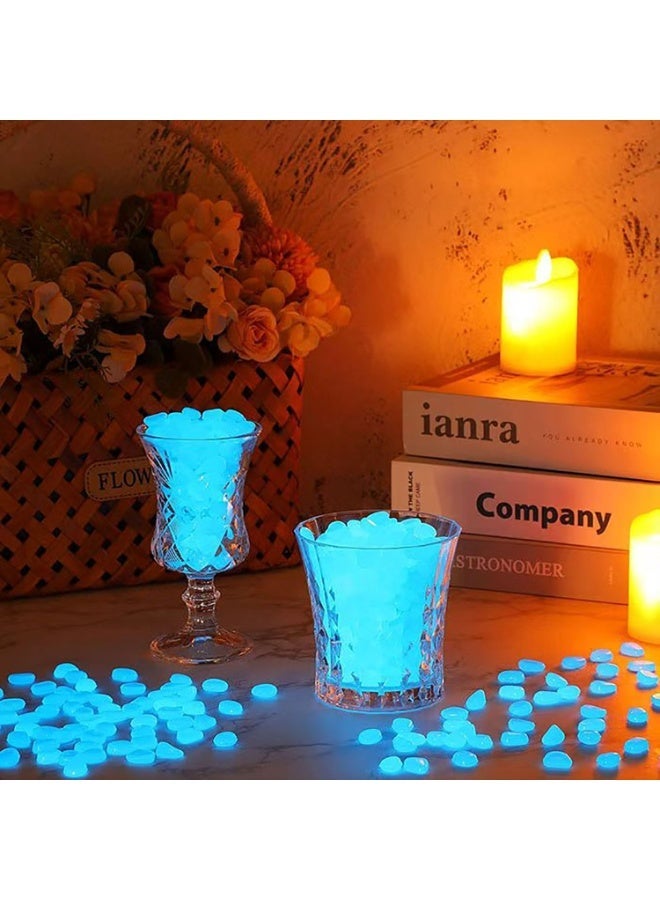 Multi-Color Glow-in-the-Dark Garden Pebbles, Luminous Stones for Outdoor Walkways, Patios, and Lawns, 200 PCS - Image 2