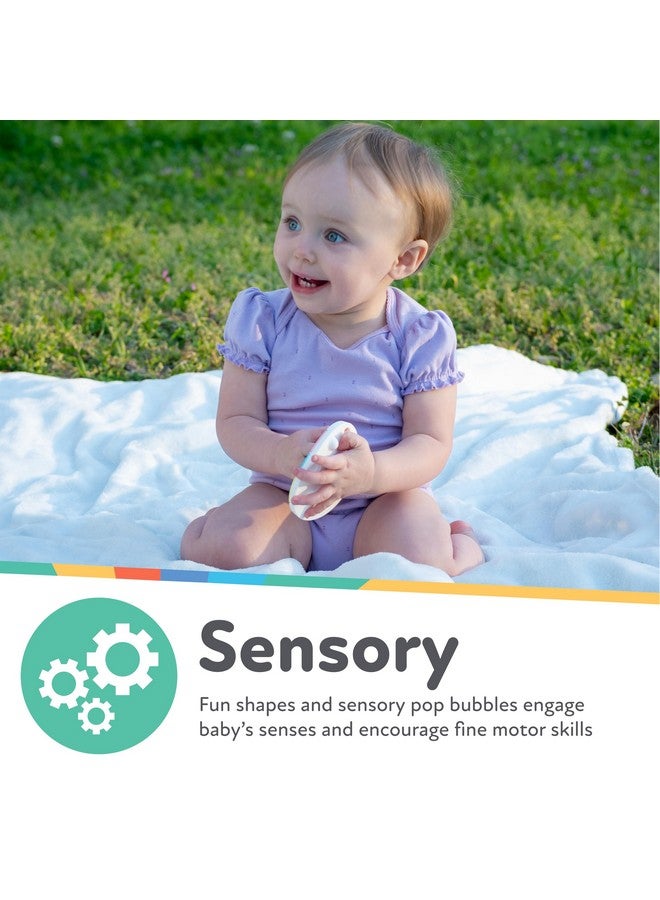Nuby Nuby Easter Egg Popper Teether - Soft Silicone Teething Toy for Babies, 3+ Months, Sensory Pop Bubbles, Easy Grip Design - Image 3