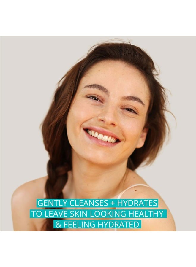 Aveeno Calm + Restore Facial Cleanser for Sensitive Skin, Hydrating Gentle Milky Face Cleanser with Nourishing Oat and Feverfew, Hypoallergenic Formula, Fragrance Free, 7.8 FL OZ - Image 2