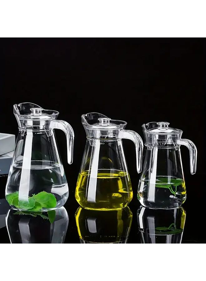 Transparent Plastic PC Pitcher 2000ml With Lid And Spout For Juice Tea - Image 2
