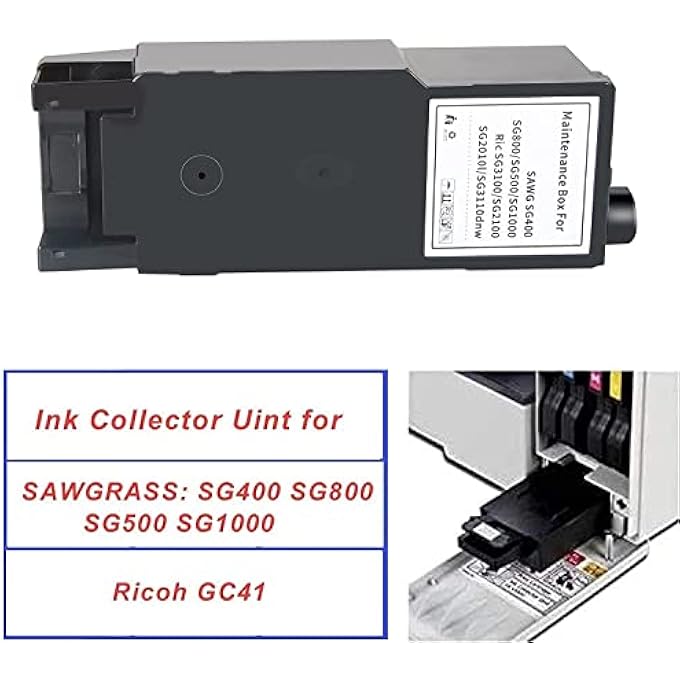 WASTE INK COLLECTOR UNIT 1 PACK FOR SAWGRASS SG400 SG800 SG500 SG1000 RICOH GC41 PRINTER WASTE INK COLLECTION WASTE INK TANK - Image 3