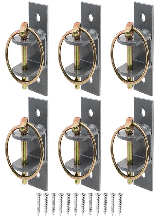 SOUJOY 6 Pcs Water Bucket Hook for Horse, Heavy Duty Metal Feed Bucket Hook with Pin, Wall Mounted Hangers for Horse Stalls Stable Barn Farmhouse Supplies - Image 5