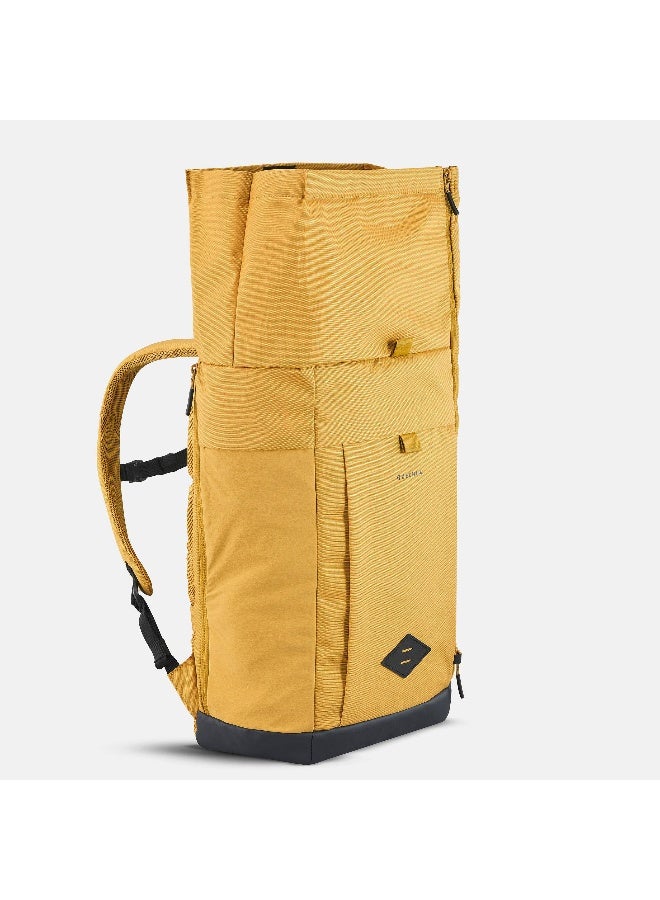 Quechua By DECATHLON | ESCAPE 500 Rolltop | capacity 23 litres | Hiking Trekking Backpack | Yellow  - Image 4