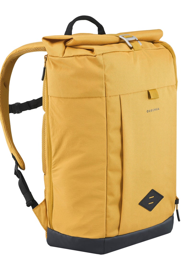 Quechua By DECATHLON | ESCAPE 500 Rolltop | capacity 23 litres | Hiking Trekking Backpack | Yellow  - Image 1
