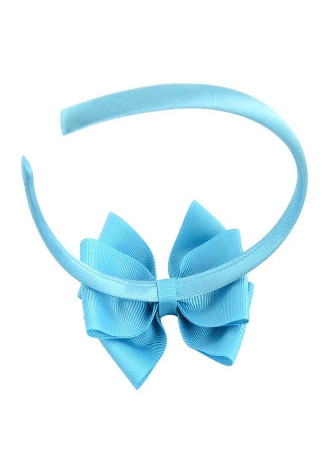 Lovefairy Girl's Fashion Pure Color Bowknot Headband Multicolor Optional for Travel Photography Daily Life (Light Coffee) - Image 3