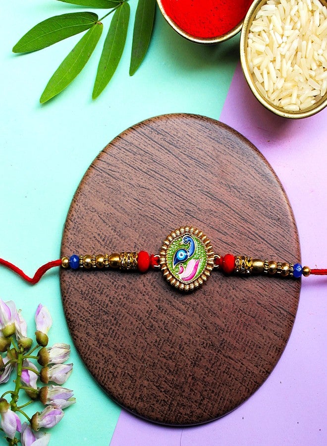 BANDHAN باندان الطاووس عين الشر تصميم رائع راخي | rakhis فريدة من نوعها على الانترنت | أفضل راكيس - Image 3