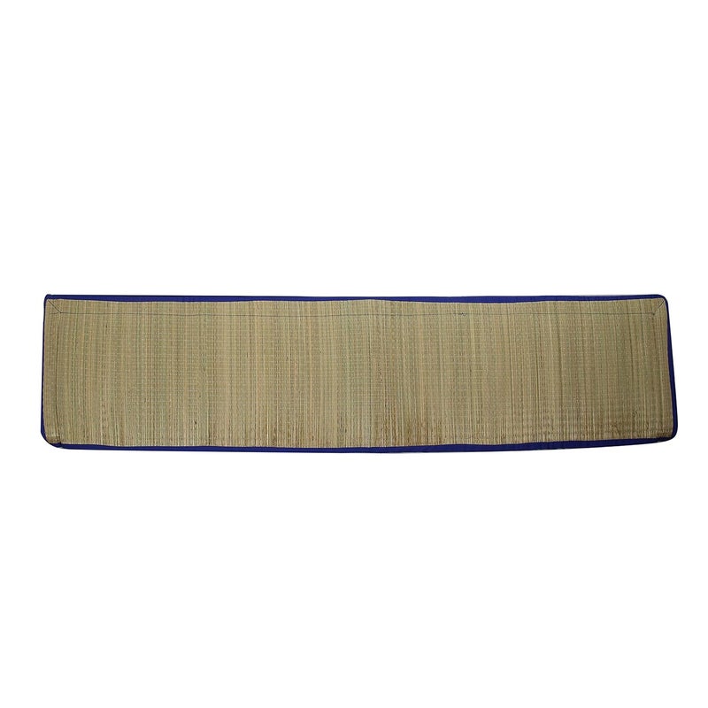 Generic Future Lifestyle Foldable Cushion Mat Korai River Grass 3 X 6 ft Fabric Blue Cotton with 18 MM Soft Foam Portable and Comfort Sleep - Image 4