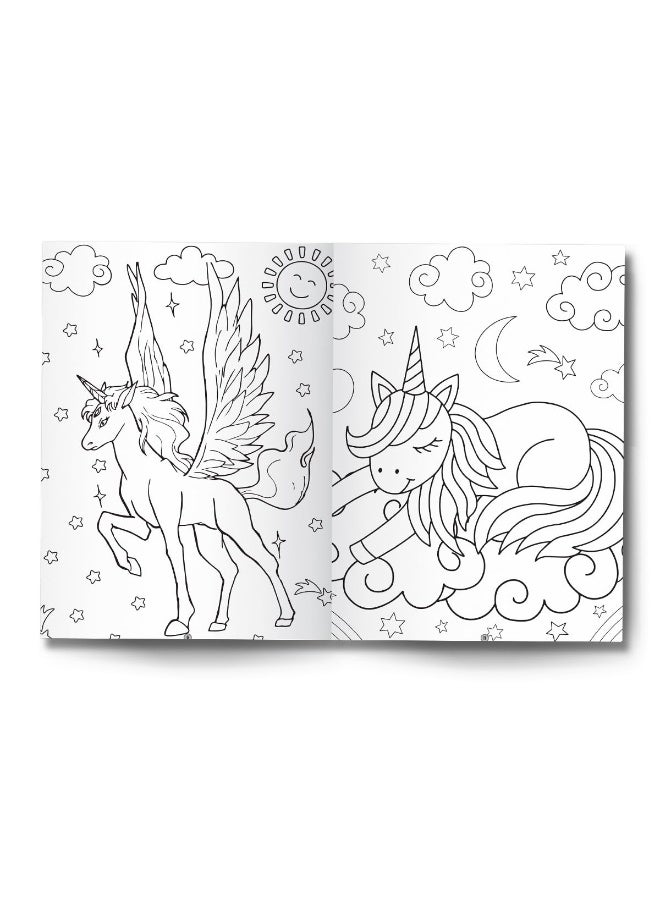 Unicorn Colouring Book : 101 Fun Activity Colourin - Image 4