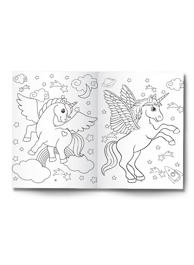 Unicorn Colouring Book : 101 Fun Activity Colourin - Image 3