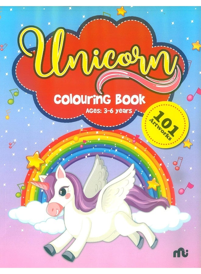 Unicorn Colouring Book : 101 Fun Activity Colourin - Image 1