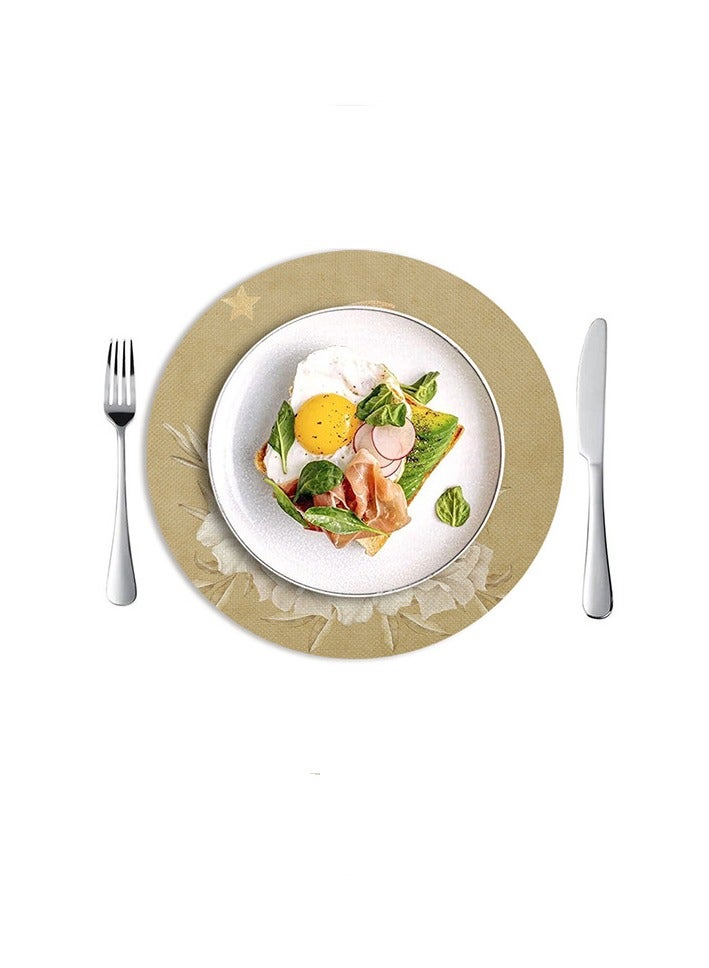 Moon circular placemat,Party and Ramadan decorations, Home decorations, Table decoration，Eid al-Adha,4 PCS - Image 4