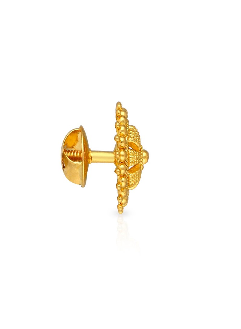 Malabar Gold and Diamonds 22 Karat 916 Purity Studs Gold Earrings ERCOS41625Y - Image 2