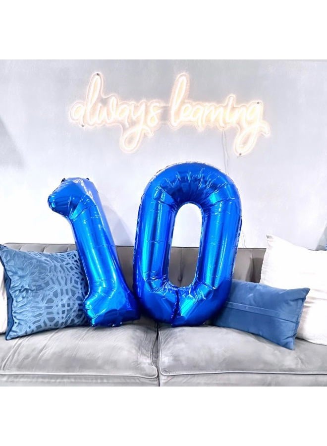 IWERP Navy Blue Number 11 Balloon 40 inch, 11 Number Balloon, 11th Navy Blue Birthday Decorations, 11 Year Old Girls Boys Blue Party Supplies - Image 4