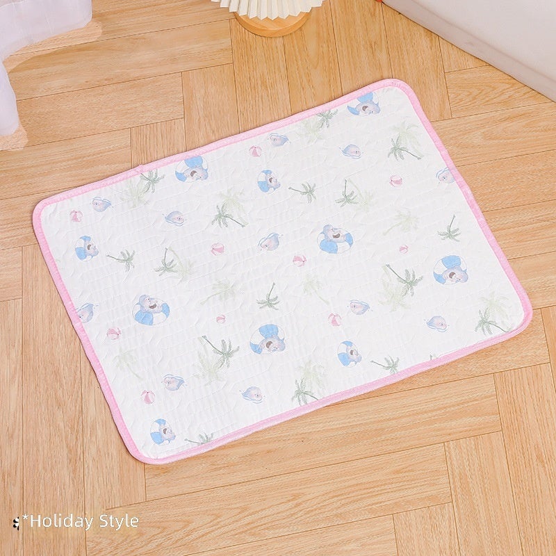 PET DOG ICE SILK COOL MAT - Summer Pet Bed for Dogs and Cats, Breathable & Washable - Image 1