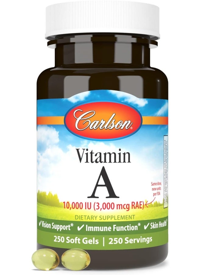 Carlson كبسولات فيتامين أ لدعم الرؤية - Image 5