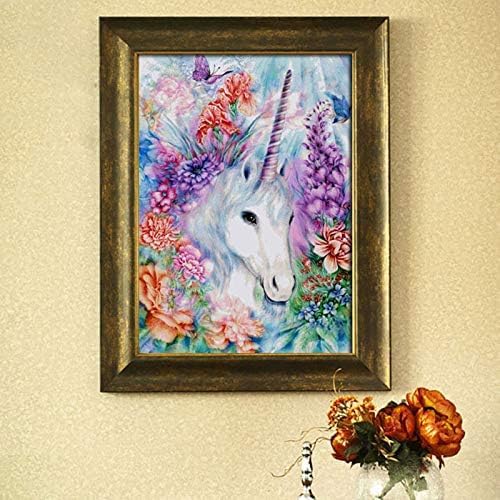 Buransh 5D Diamond Painting Kit 12x16inch Diamond Painting Kit for Adults Kids Very Suitable for Home Leisure and Wall Decoration Gift for Kids and Adults Unicorn - Image 3