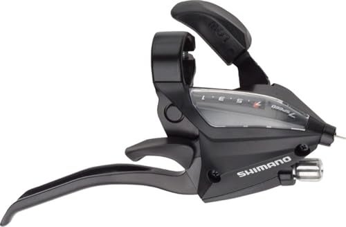 SHIMANO EF500 7-Speed Right Brake/Shift Lever, Black, Model: 586259 - Image 1