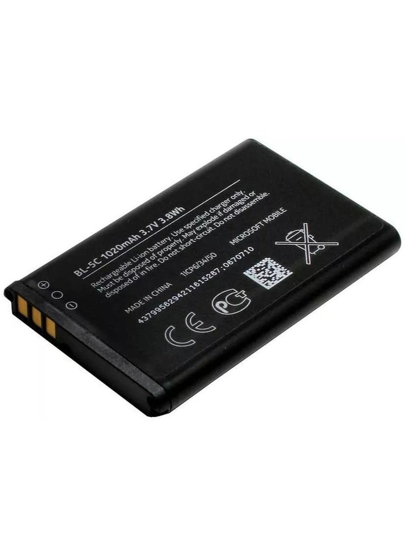 Original Nokia BL-5C 1020mAh Lithium  Battery Black - Image 1