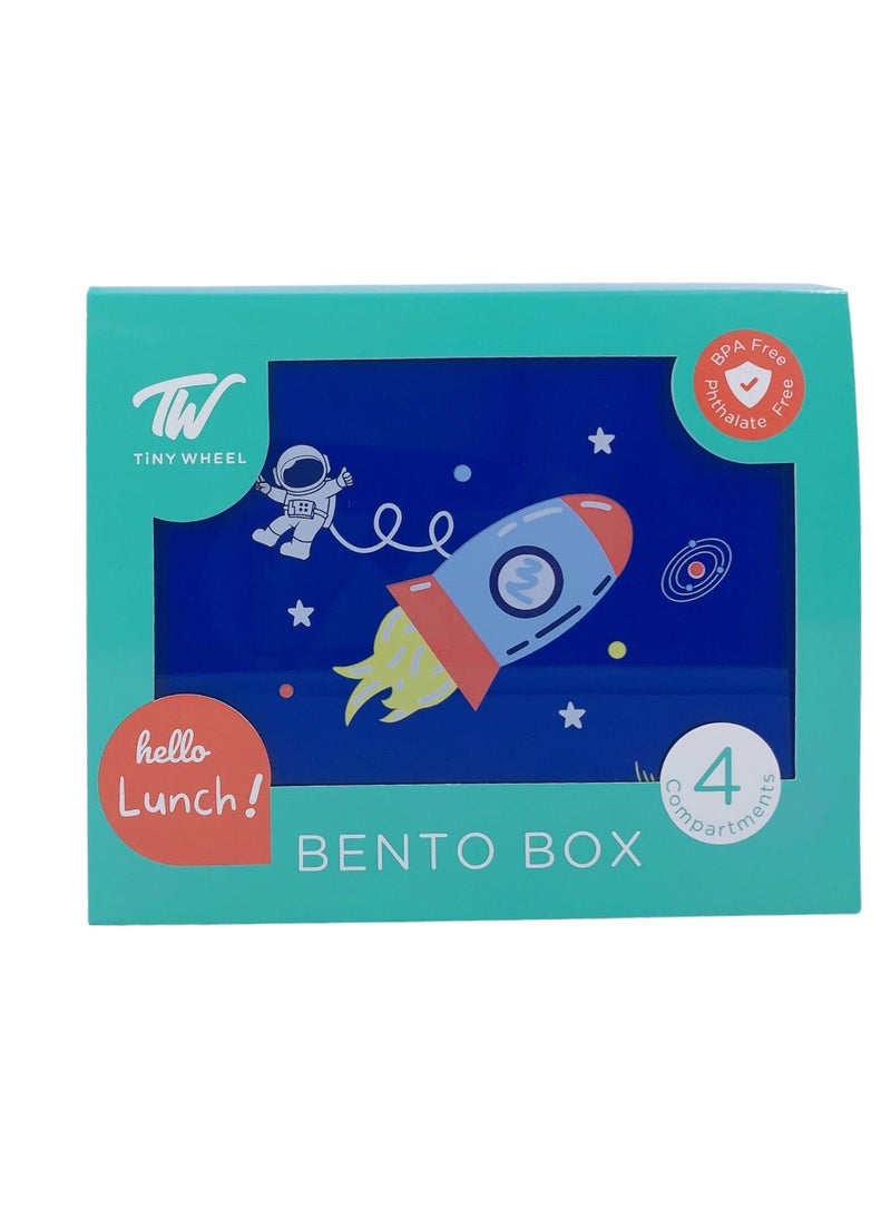 TINY WHEEL Tiny Wheel Baby Lunch Box 4 Compartments Blue (Space)  - Image 5