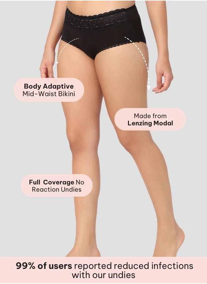 Intimate Queen Modal Bae Luxe Hipsters – Buttery Modal Bliss, Naturally Cooling | pH Balanced for Sensitive Skin  - Image 3