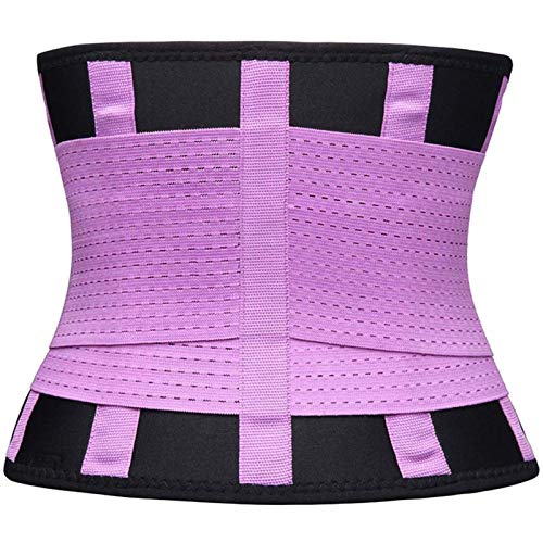 VENUZOR Waist Trainer Belt for Women - Waist Cincher Trimmer - Slimming Body Shaper Belt - Sport Girdle Belt (UP Graded)(Purple,Small) - Image 5