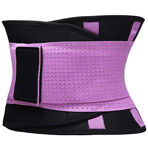 VENUZOR Waist Trainer Belt for Women - Waist Cincher Trimmer - Slimming Body Shaper Belt - Sport Girdle Belt (UP Graded)(Purple,Small) - Image 4