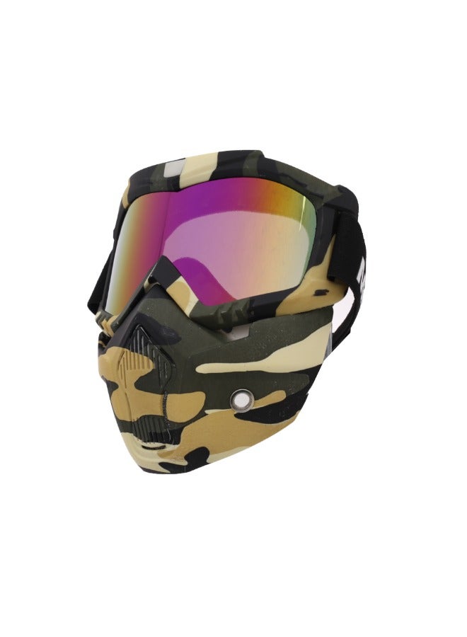Generic Premium Quality Bike & Motorcycle Face Mask – Breathable, Reusable, and Adjustable Windproof Balaclava for All-Weather Protection – UV Resistant, Lightweight, and Comfortable for Long Rides – Ideal for Bikers and Cyclists - Multicolor - Image 1