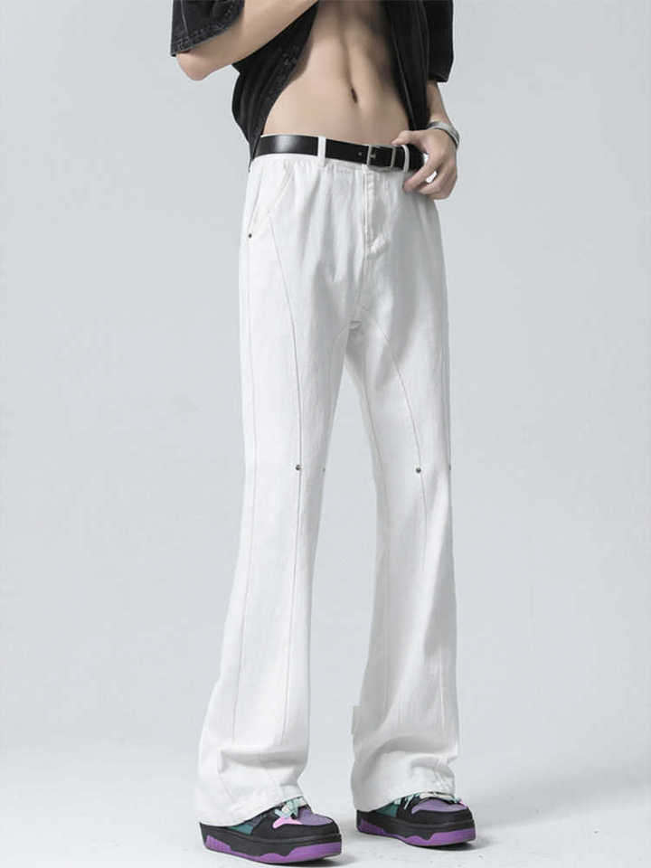 Unisex Classic Denim Jeans Loose Fit Daily Outdoor Wear - Image 2