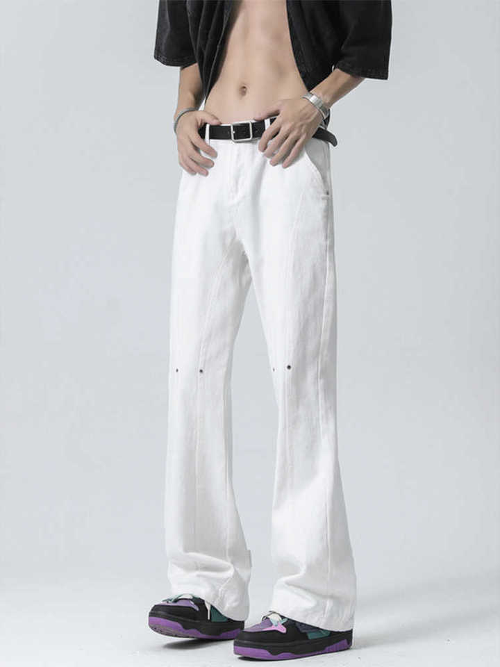 Unisex Classic Denim Jeans Loose Fit Daily Outdoor Wear - Image 4