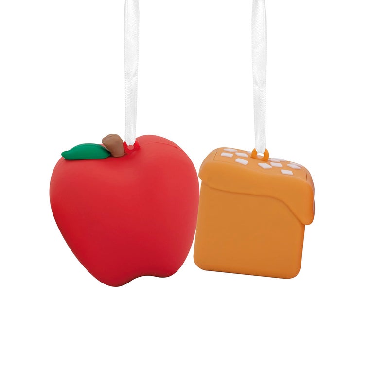 هولمارك أفضل معا مجموعة من الحلي عيد الميلاد المغناطيسية من التفاح والكراميل من 2 shatterproof - Image 2