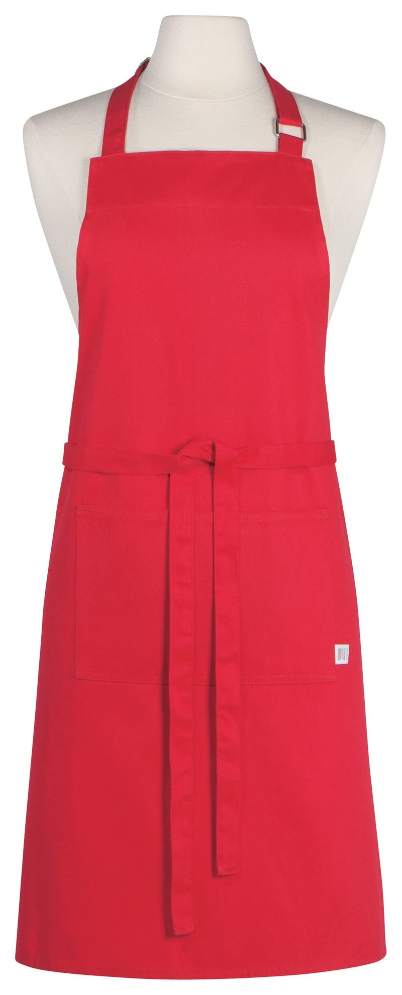 Now Designs Cotton Chef's Kitchen Apron  Solid Red 28 x 32 in