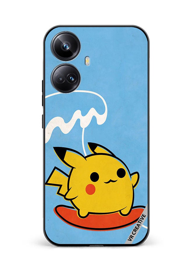 VR CREATIVE Protective Case Cover For Realme 10 Pro Plus Pikachu Surfing 1  Design Multicolour - Image 1
