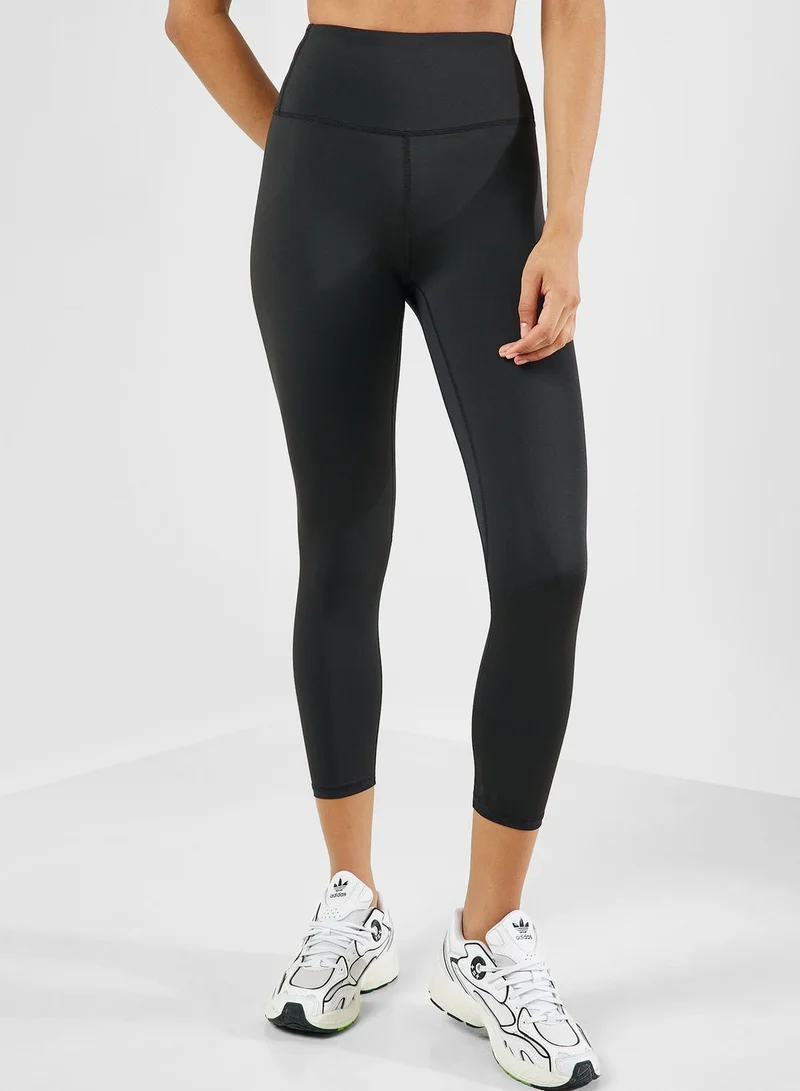 FRWD Cropped Layered T-shirt & Ankle Length Leggings Set