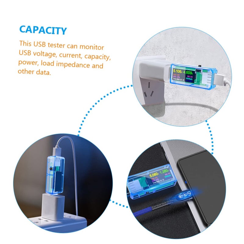 2 Pcs Digital USB Voltage Power Tester LCD Wattmeter For Charging Devices - Image 4