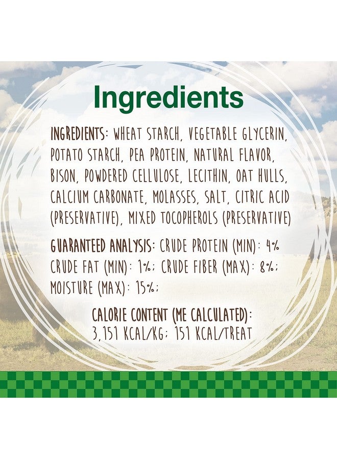 Nylabone Healthy Edibles WILD Natural Long-Lasting Bison Flavor Bone Chew Treats for Dogs, Medium (2 Count) - Image 4